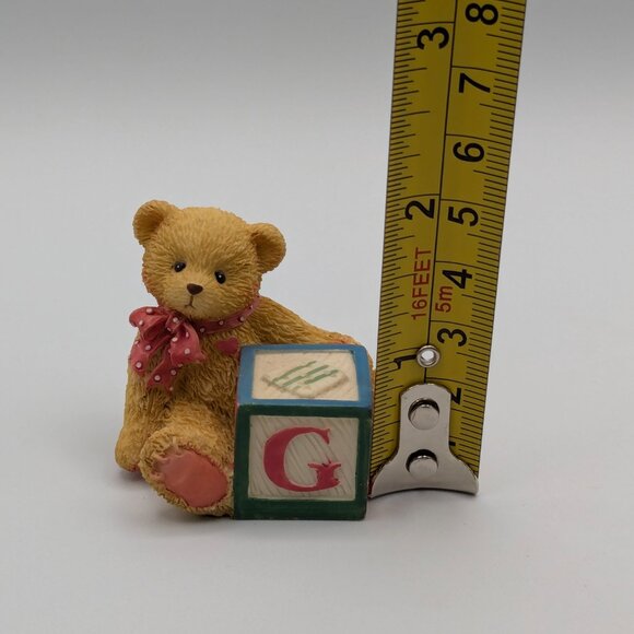 Cherished Teddies Bear with ABC "G" Block (158488G) 1995 - Picture 9 of 9